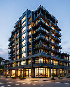 Multi-storey commercial building structural engineering project